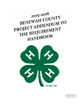 Benewah County Addendum to Project
