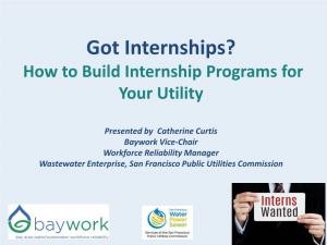 How to Build Internship Programs for Your Utility