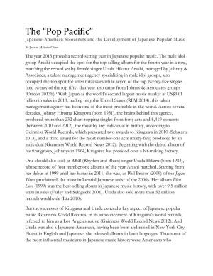 The “Pop Pacific” Japanese-American Sojourners and the Development of Japanese Popular Music