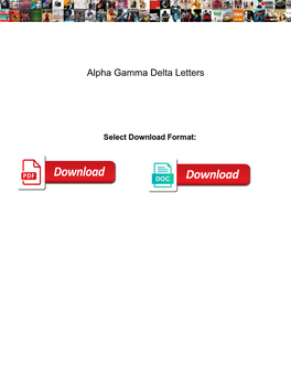 Alpha Gamma Delta Letters