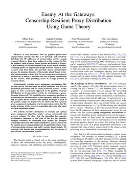 Censorship-Resilient Proxy Distribution Using Game Theory
