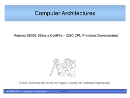 Computer Architectures