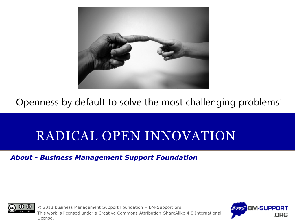 Radical Open Innovation