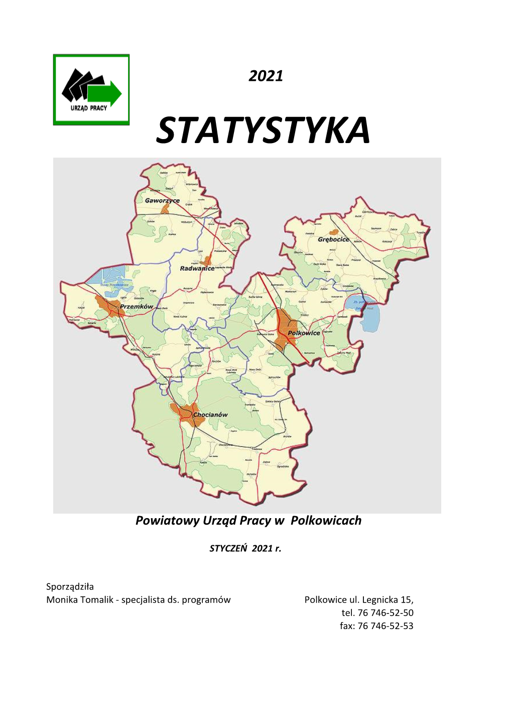 Informator Miesięczny Powiatowego Urzędu Pracy Powiatowy Urząd Pracy W Polkowicach