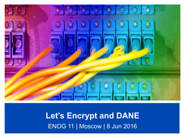 Let's Encrypt and DANE