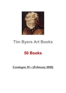 Tim Byers Art Books 50 Books