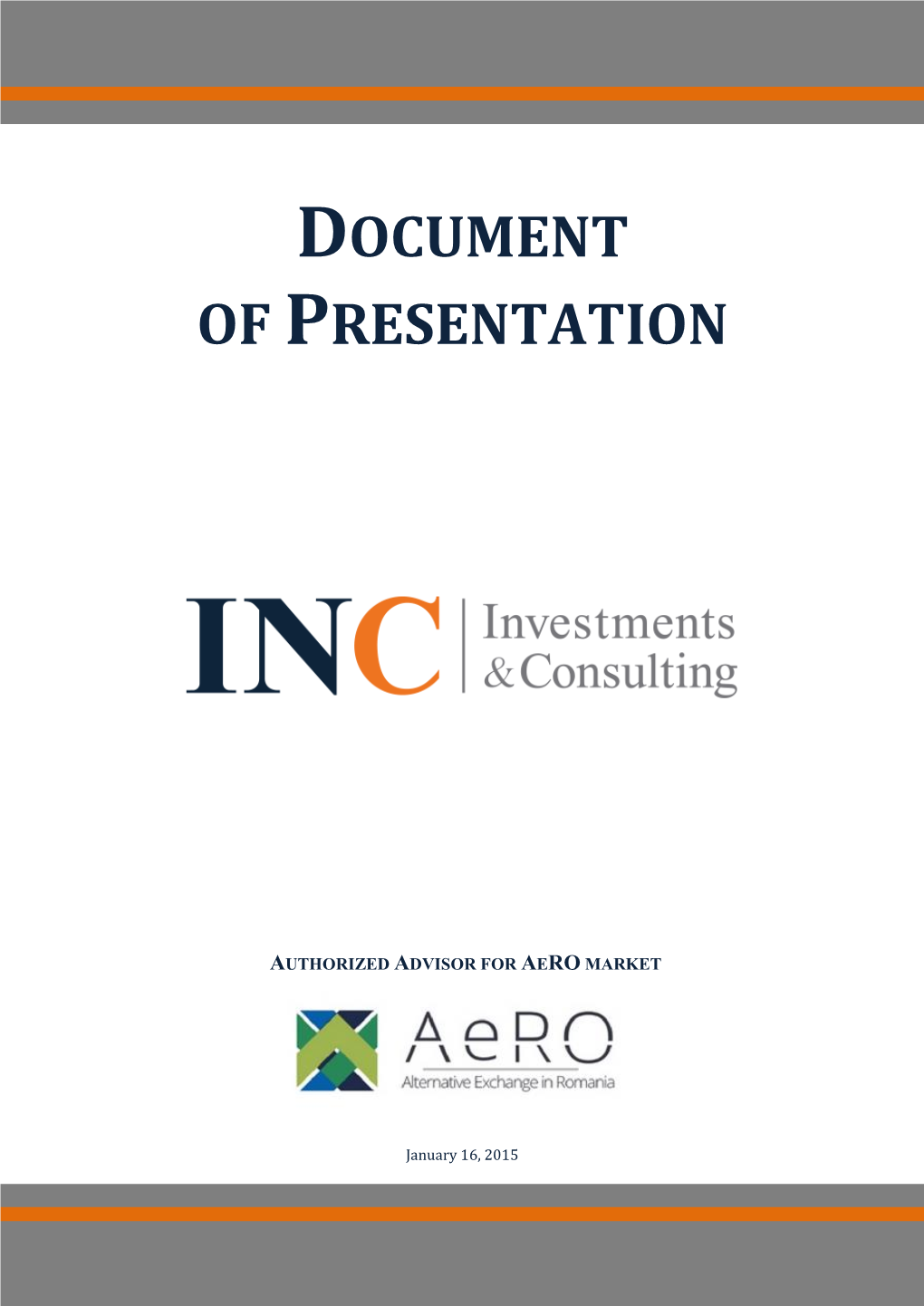 Document of Presentation