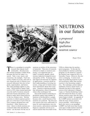 Neutrons in Our Future