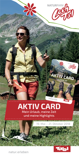 AKTIV CARD Mein Urlaub, Meine Zeit Und Meine Highlights