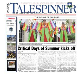 Critical Days of Summer Kicks Off by Mike Joseph Act,” Said Tech