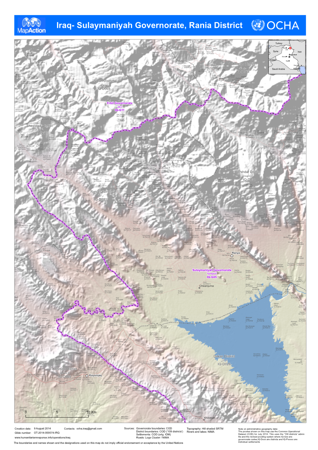 Iraq- Sulaymaniyah Governorate, Rania District