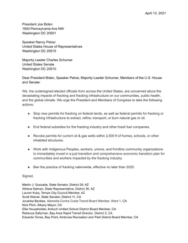 Elected Officials Against Fracking 4.13.21 Formatted Letter
