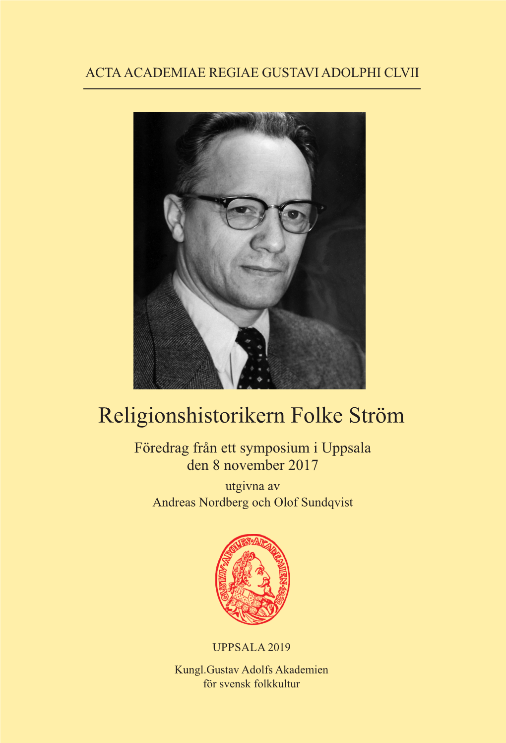 Religionshistorikern Folke Ström