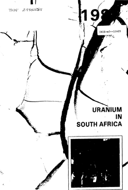 Uranium South Africa, in Surficial Uranium Deposits, IAEA-TECDOC- Bearing Quartz-Pebble Conglomerates in 1944-45