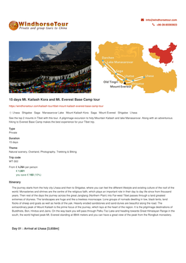 15 Days Mt. Kailash Kora and Mt. Everest Base Camp Tour