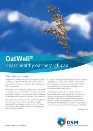 Oatwell® Heart Healthy Oat Beta-Glucan