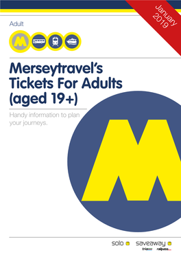 Merseytravel's Tickets for Adults (Aged 19+)