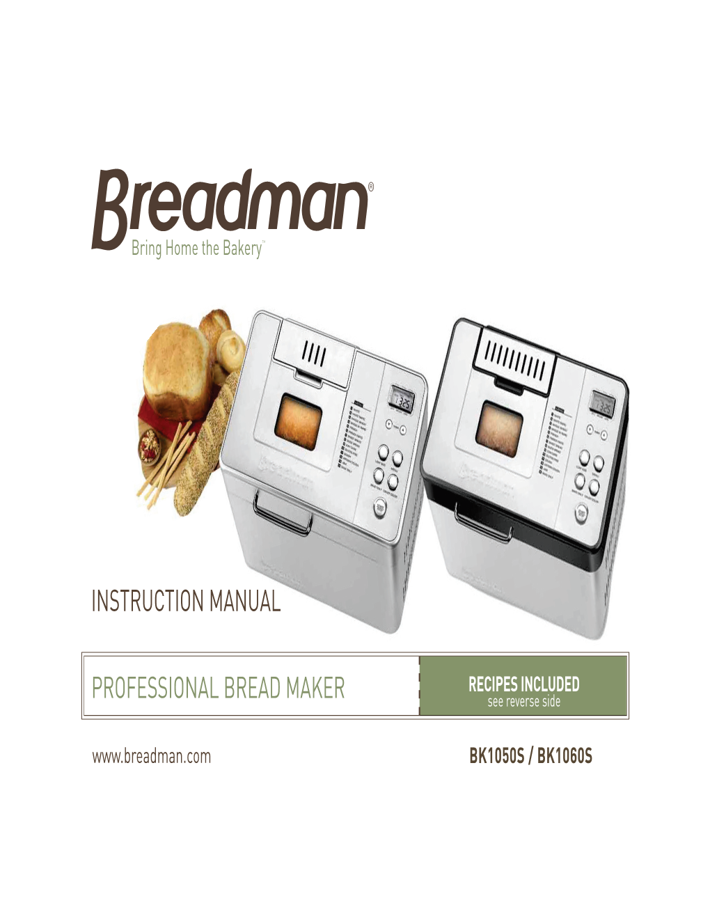 Professional Bread Maker Instruction Manual
