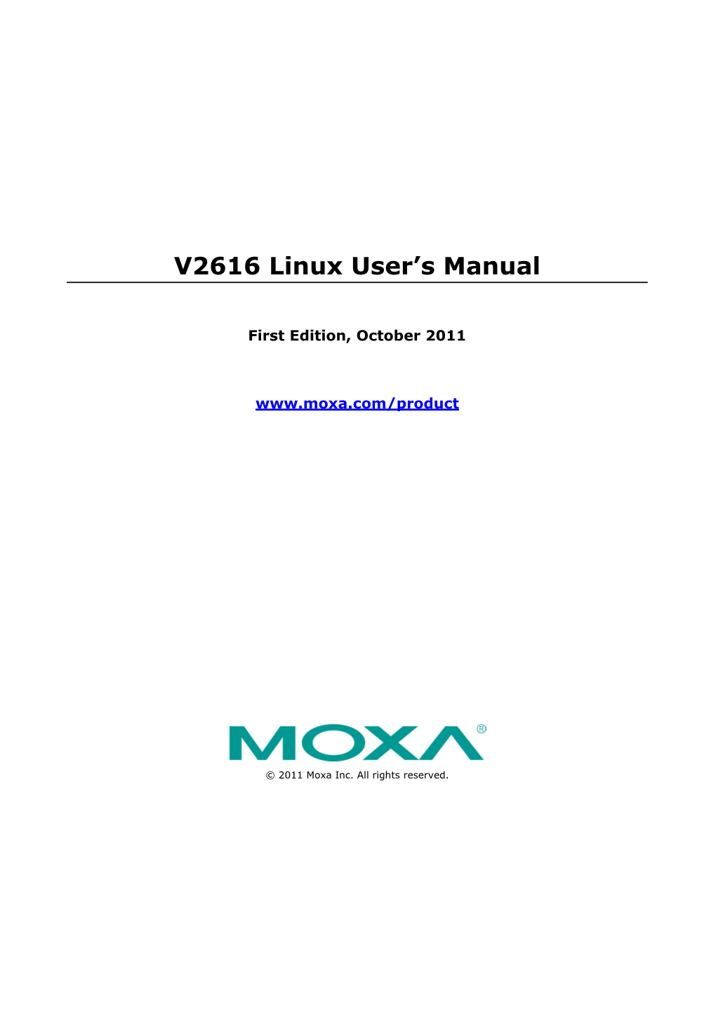 V2616 Linux User's Manual Introduction