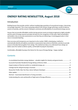 Energy Rating News August 2018