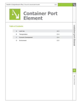 Seattle Comprehensive Plan Container Port Element