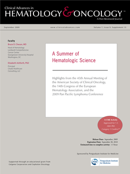 A Summer of Hematologic Science 4