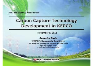 KPCC)  Commissioning of 0.1 MW Test-Bed (Dec ‘10) at KOMIPO’S Boryeong Thermal Power Station