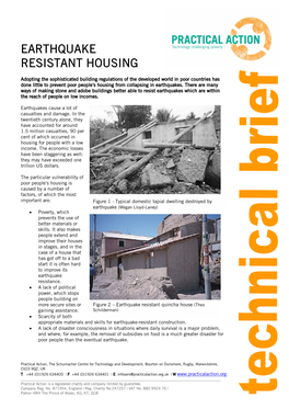 Earthquake Resistant Housing