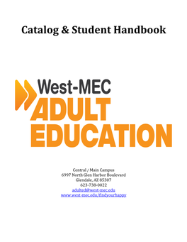 Catalog and Student Handbook