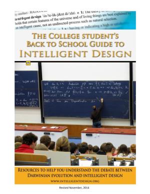 The College Student's Back to School Guide to Intelligent Design