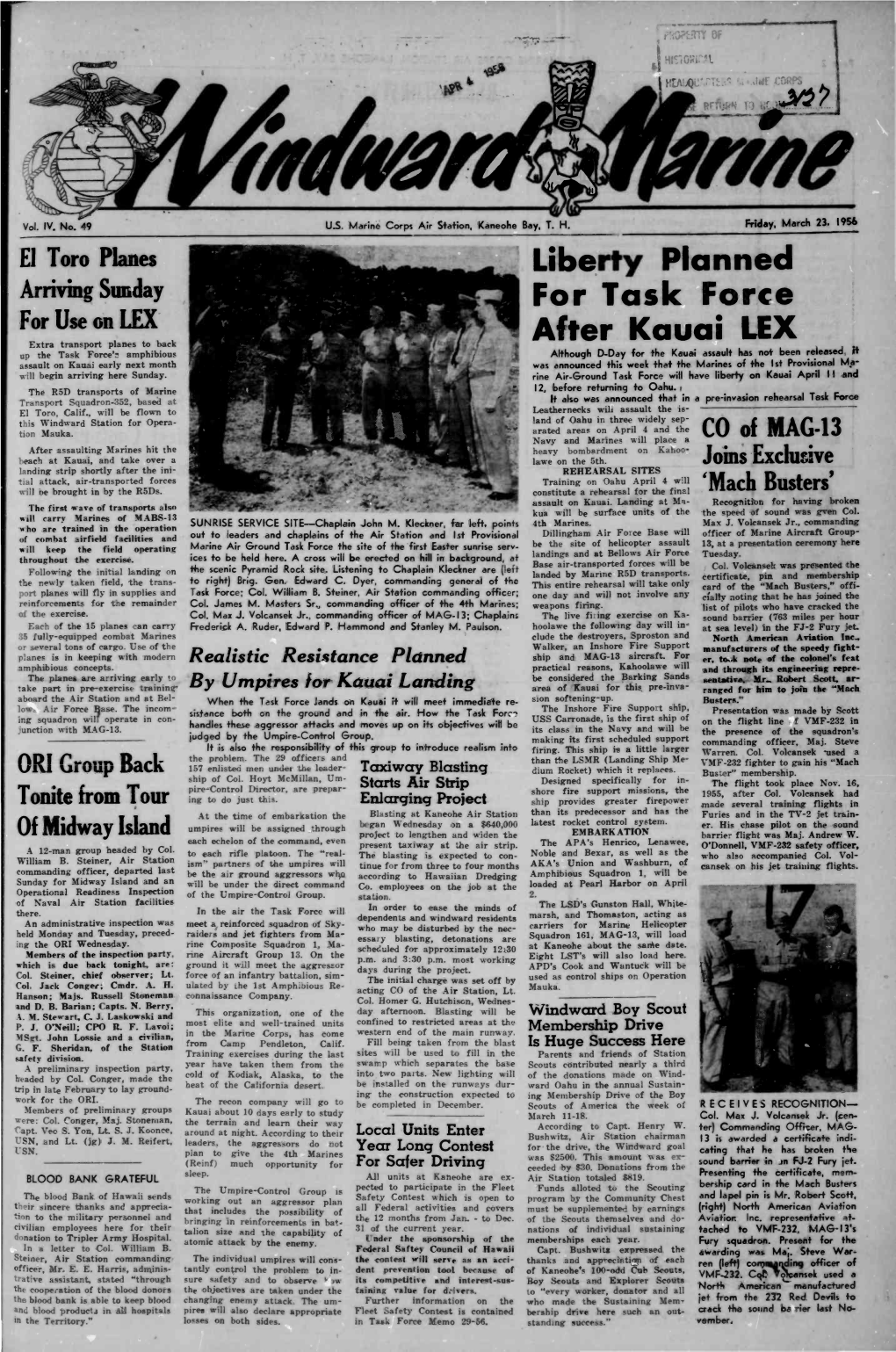 After Kauai LEX Extra Transport Planes to Back It up :He Task Force's Amphibious Although D-Day for the Kauai Assault Has Not Been Released