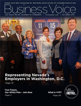 Business Voice October 2019 Las Vegas Metro Chamber of Commerce Red - President’S Club Member
