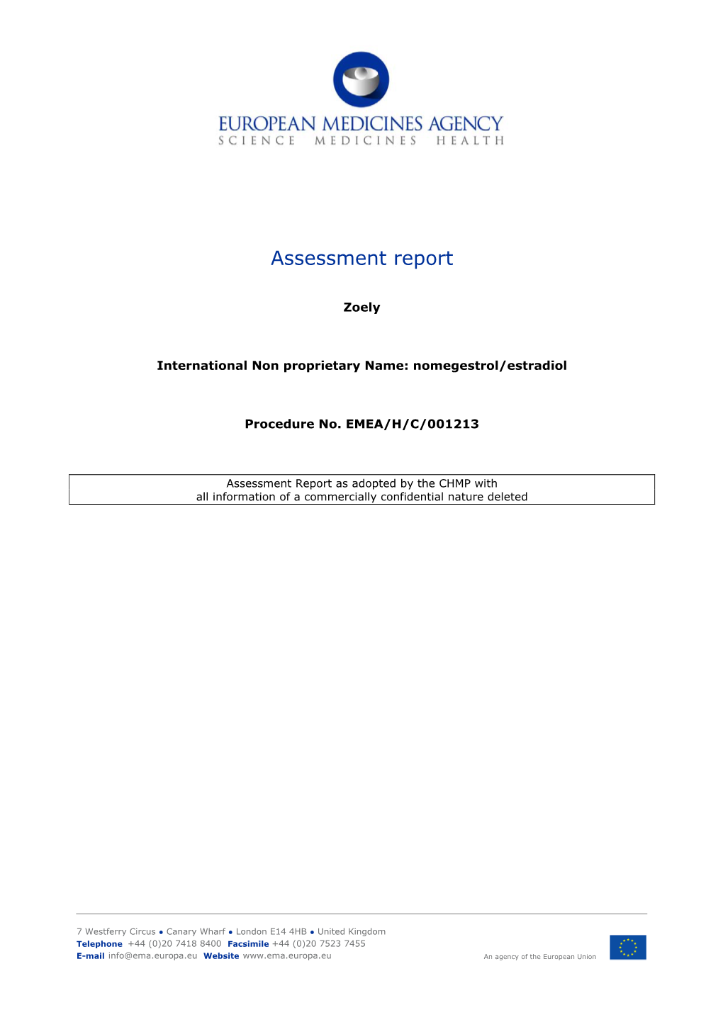 Zoely, INN-Nomegestrol/Estradiol