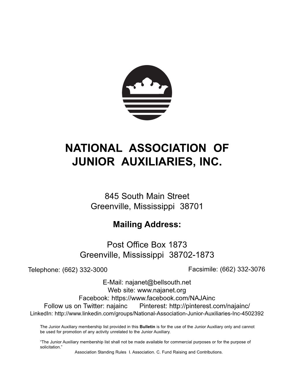 Greenville, MS 38702-1873 with Your Continued Service to Those in Need, Especially the Children