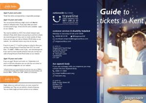 Guide to Tickets in Kent