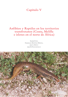 Capítulo V Anfibios Y Reptiles En Los Territorios Transfretanos (Ceuta