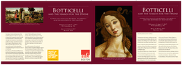 58292 Muscarelle Botticelli Brochure-Originalrep.Indd