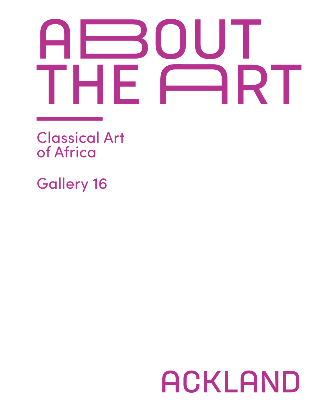 Classical Art of Africa