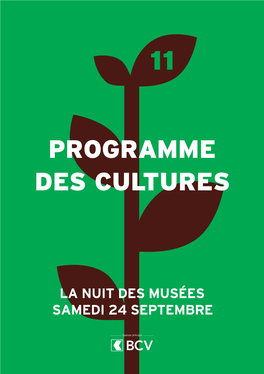 Programme Des Cultures Les Musées, Jardins De Culture Avec Passion Et Avec Vous