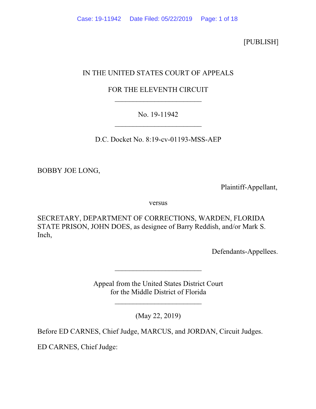 [Publish] in the United States Court of Appeals for The