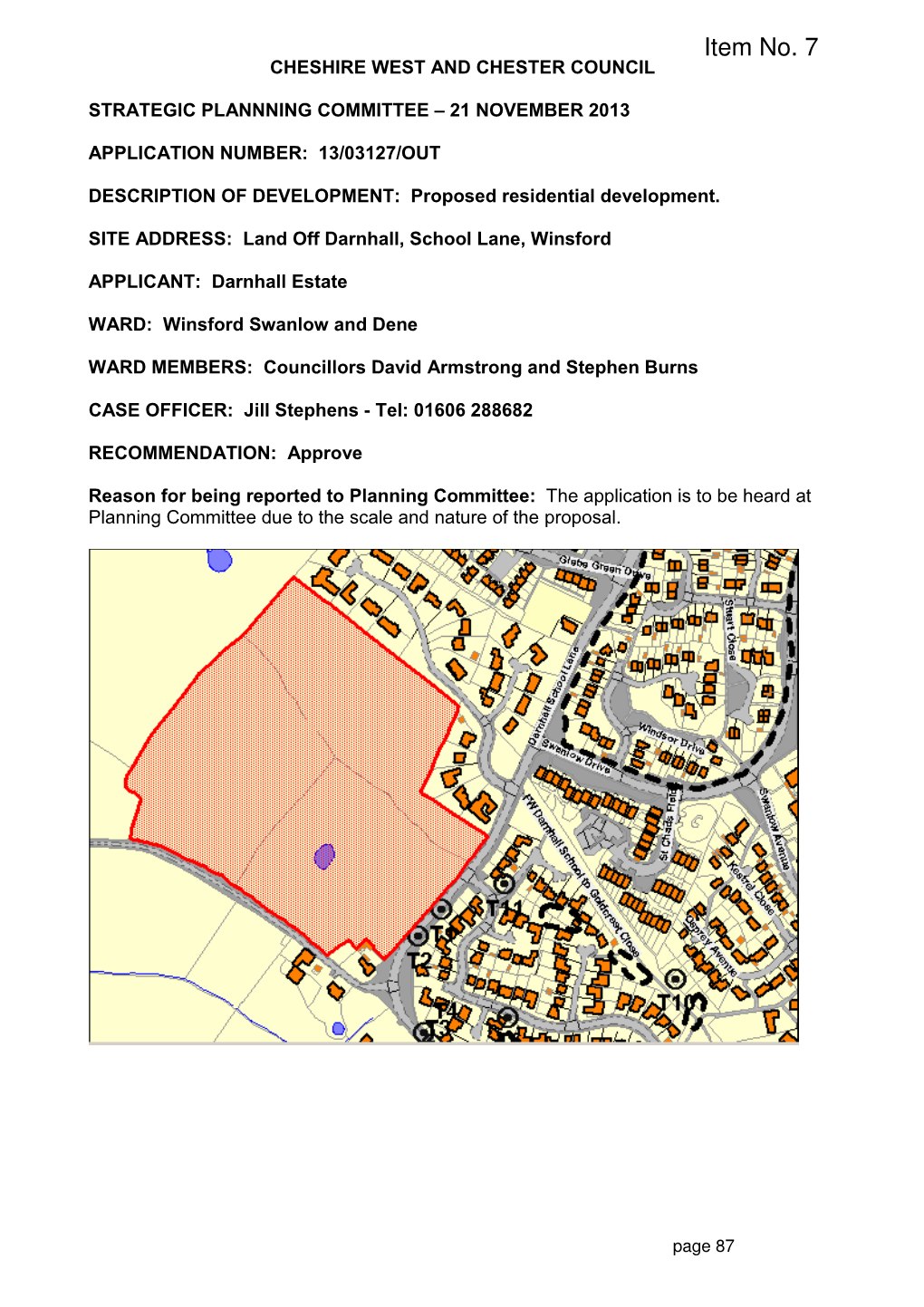 Item No. 7 CHESHIRE WEST and CHESTER COUNCIL