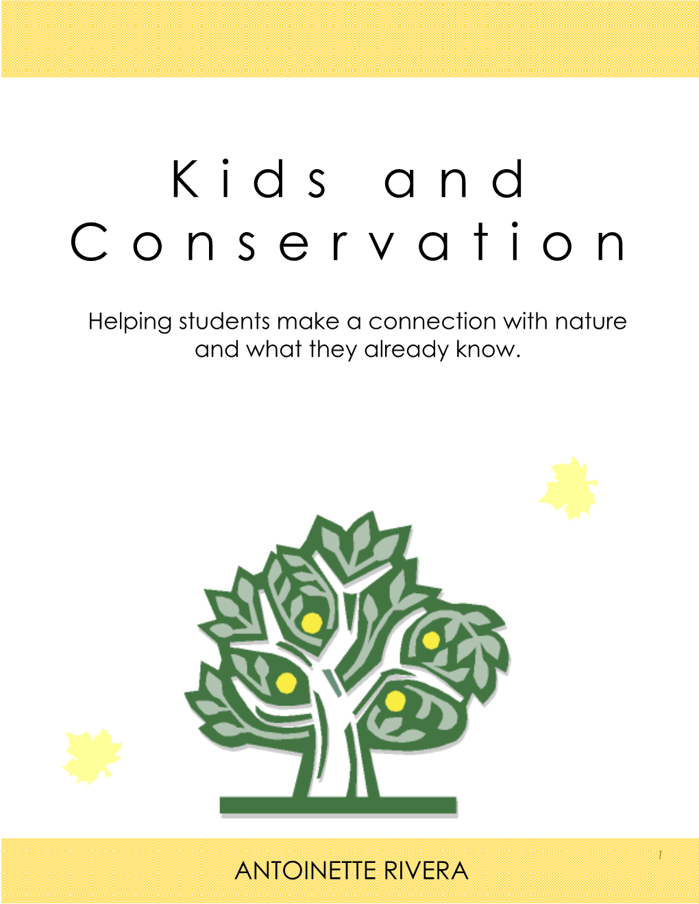 Kids and Conservation