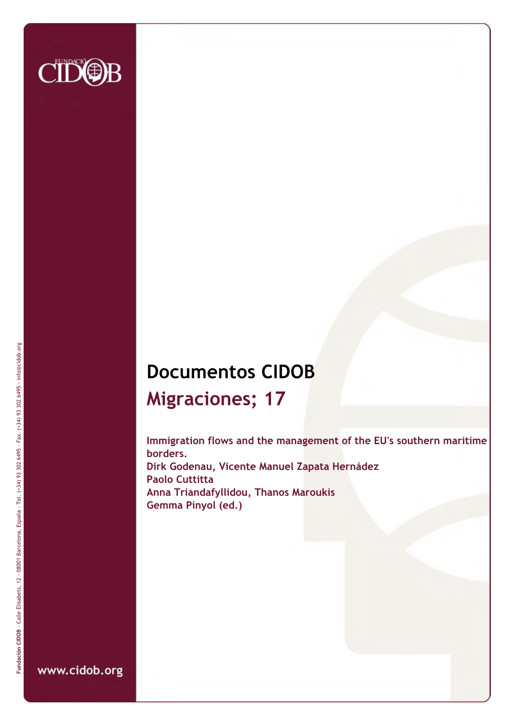 Documentos CIDOB Migraciones; 17