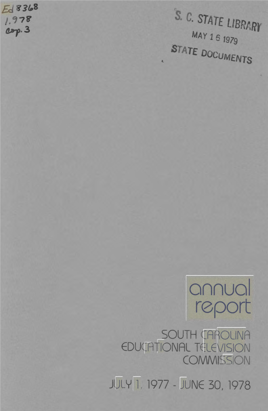 ETV Annual Report 1977-1978.Pdf