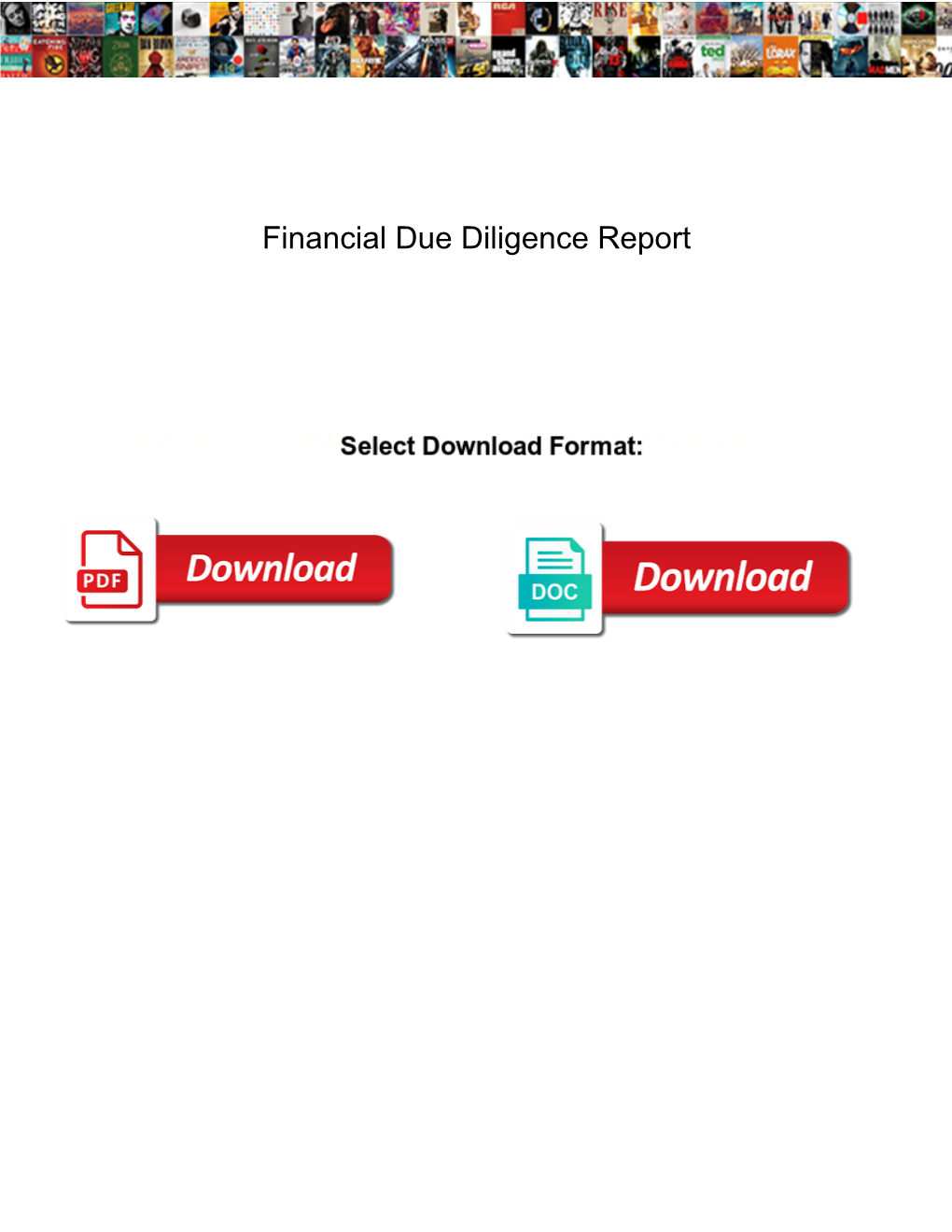 Financial Due Diligence Report