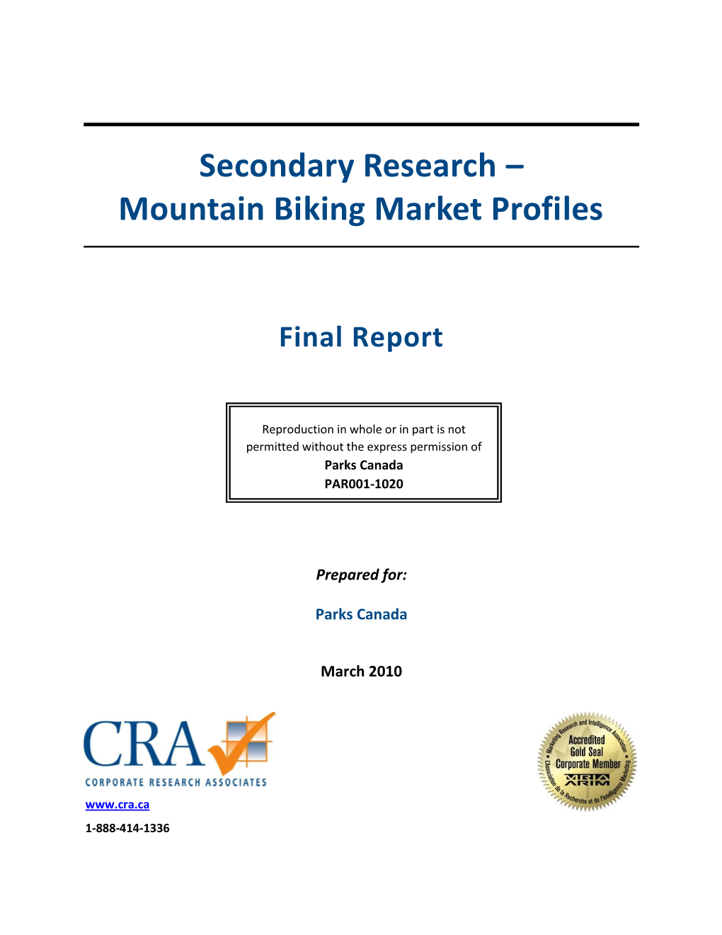 Secondary Research – Mountain Biking Market Profiles