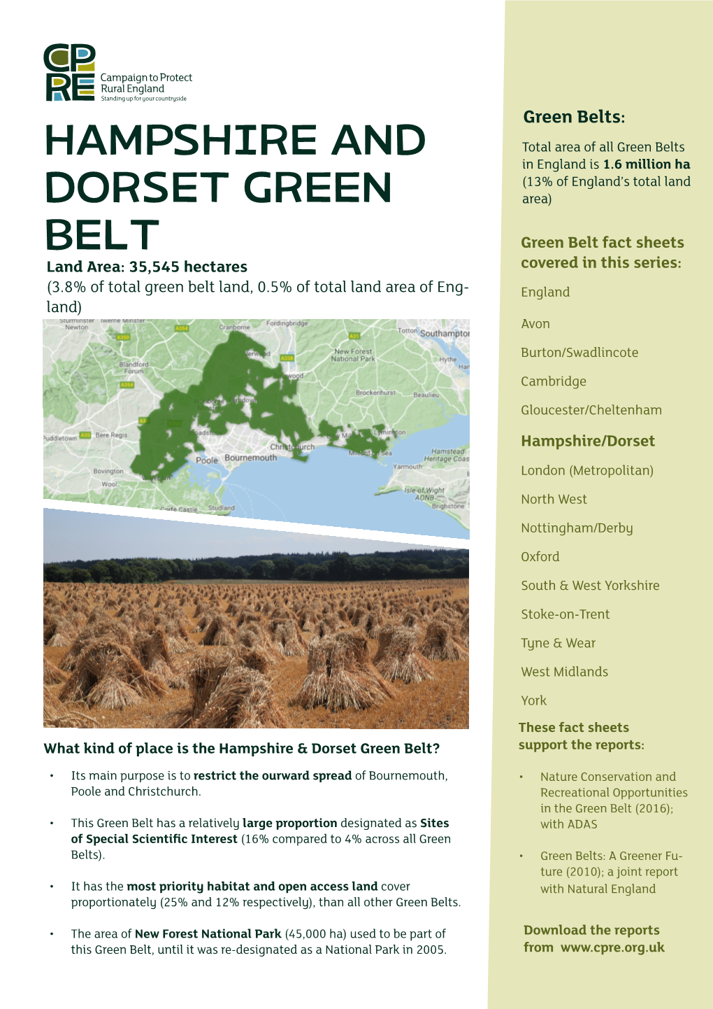 Hampshire and Dorset Green Belt