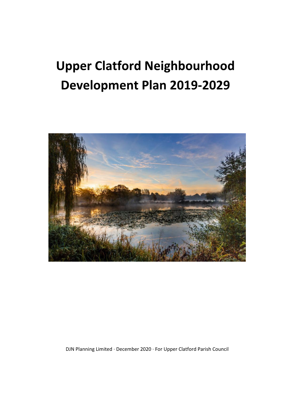 Upper Clatford Referendum Plan