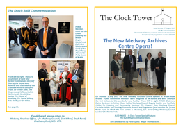 The New Medway Archives Centre Opens! the Dutch Raid Commemorations