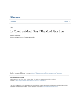 Le Courir De Mardi Gras / the Mardi Gras Run